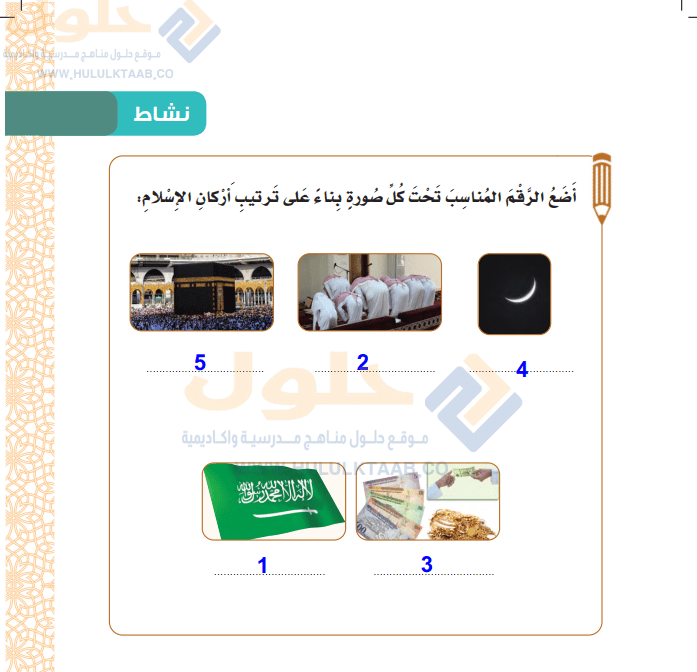 حل كتاب الدراسات الاسلامية ثالث ابتدائي الفصل الدراسي الاول ف1